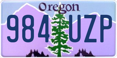 OR license plate 984UZP