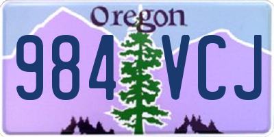 OR license plate 984VCJ
