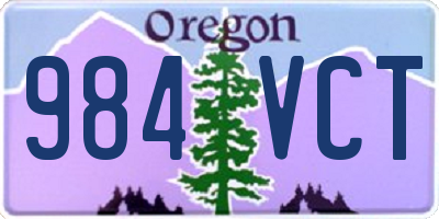 OR license plate 984VCT
