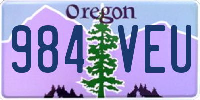 OR license plate 984VEU