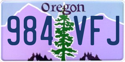 OR license plate 984VFJ