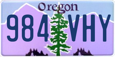 OR license plate 984VHY