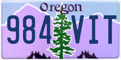 OR license plate 984VIT
