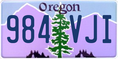 OR license plate 984VJI