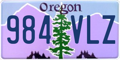 OR license plate 984VLZ