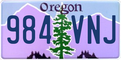 OR license plate 984VNJ