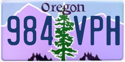 OR license plate 984VPH