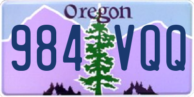 OR license plate 984VQQ