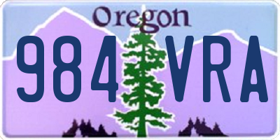 OR license plate 984VRA