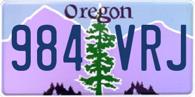OR license plate 984VRJ
