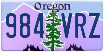 OR license plate 984VRZ