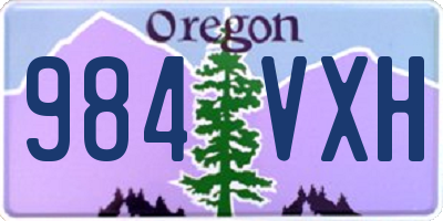 OR license plate 984VXH