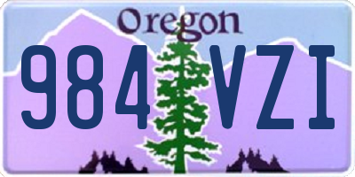 OR license plate 984VZI