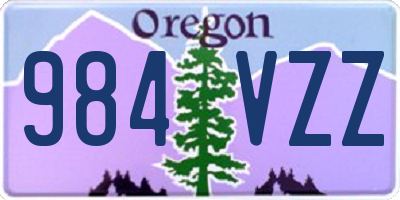 OR license plate 984VZZ