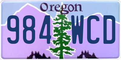 OR license plate 984WCD
