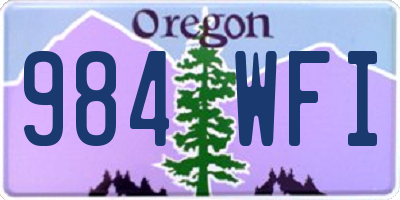 OR license plate 984WFI