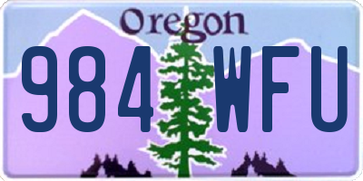 OR license plate 984WFU