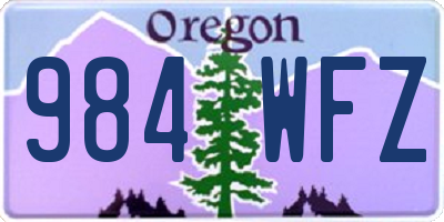 OR license plate 984WFZ