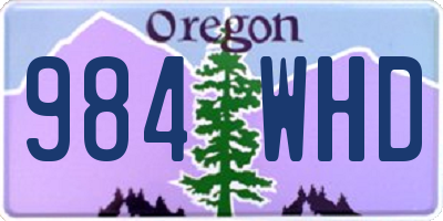 OR license plate 984WHD