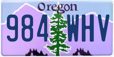 OR license plate 984WHV