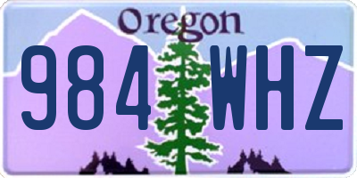 OR license plate 984WHZ