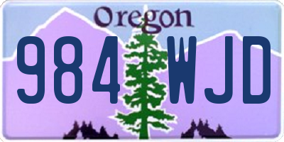 OR license plate 984WJD