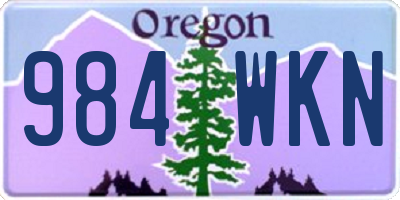 OR license plate 984WKN