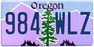 OR license plate 984WLZ