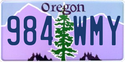 OR license plate 984WMY