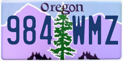 OR license plate 984WMZ