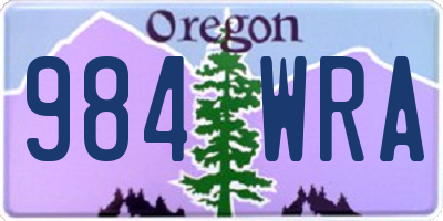 OR license plate 984WRA