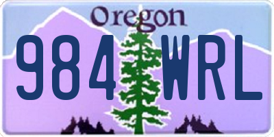 OR license plate 984WRL