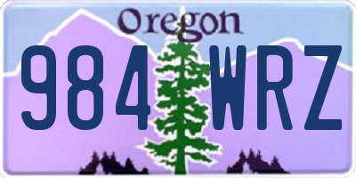 OR license plate 984WRZ