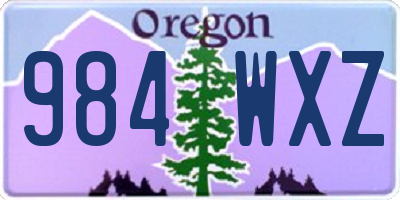 OR license plate 984WXZ