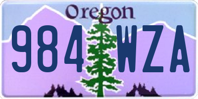OR license plate 984WZA