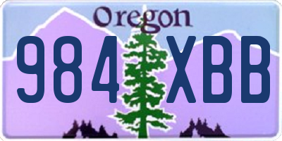 OR license plate 984XBB