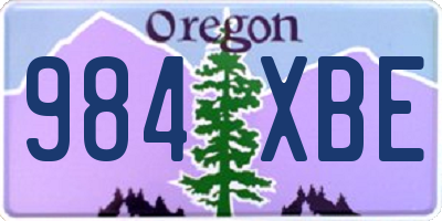 OR license plate 984XBE