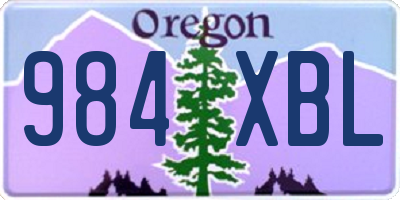 OR license plate 984XBL