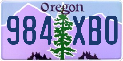 OR license plate 984XBO