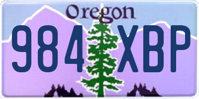 OR license plate 984XBP