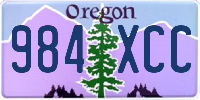 OR license plate 984XCC