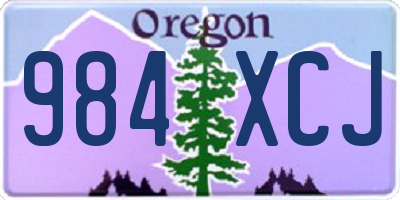 OR license plate 984XCJ