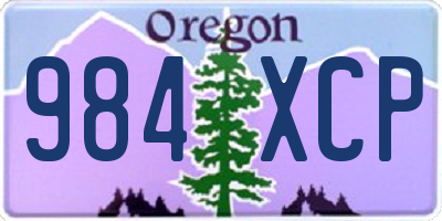 OR license plate 984XCP