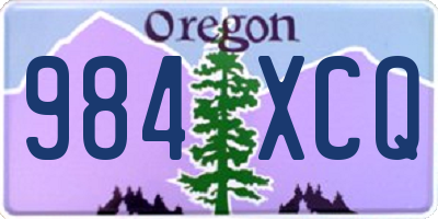 OR license plate 984XCQ