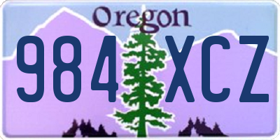 OR license plate 984XCZ