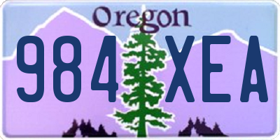 OR license plate 984XEA