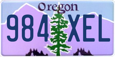 OR license plate 984XEL