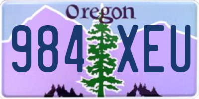OR license plate 984XEU