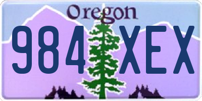 OR license plate 984XEX