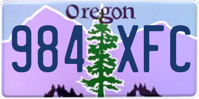 OR license plate 984XFC